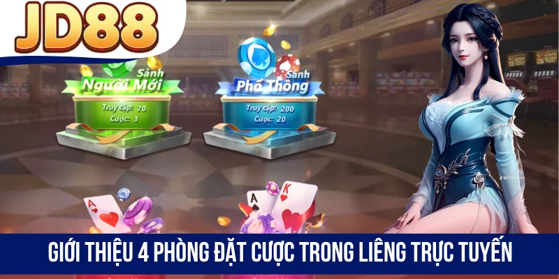 Giới thiệu 4 phòng đặt cược trong Liêng trực tuyến