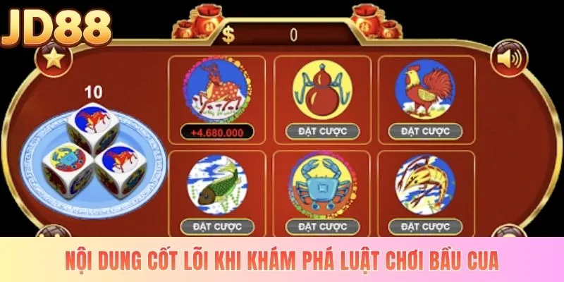 Nội dung cốt lõi khi khám phá luật chơi Bầu Cua